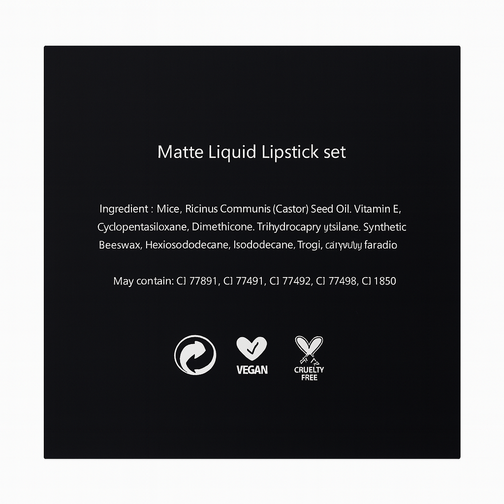 6er liquid Lipstick Set